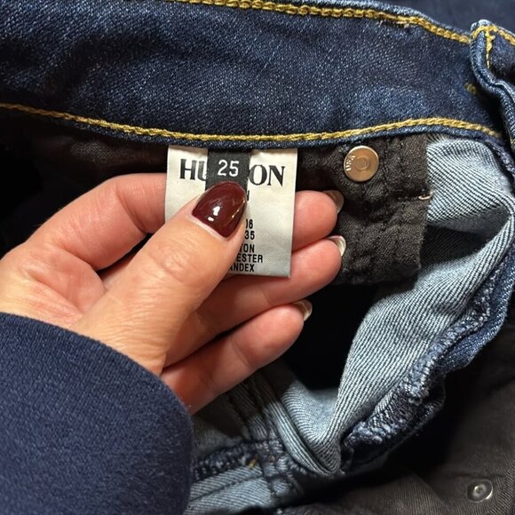 Hudson Bacara Crop Straight Cuffed Jeans, Size 25 - Picture 12 of 14